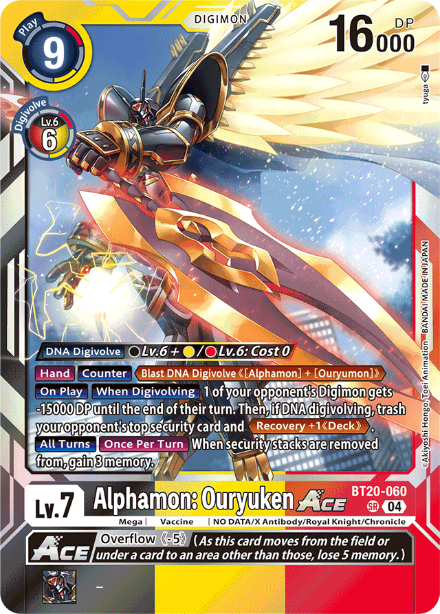 Alphamon: Ouryuken ACE - Release Special Booster 2.5 - Super Rare - BT20-060 SR