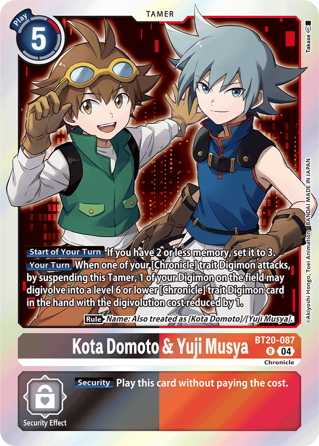 Kota Domoto & Yuji Musya - Release Special Booster 2.5 - Rare - BT20-087 R