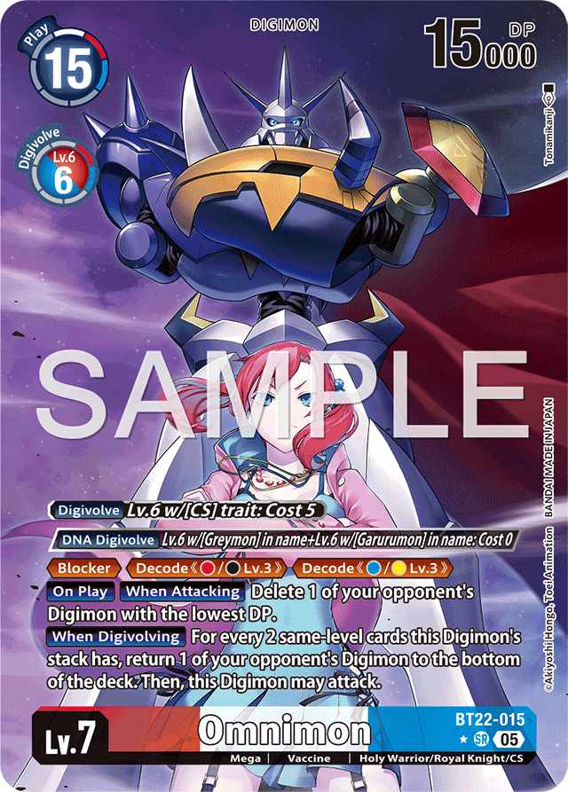 Omnimon (Alternate Art) - Cyber Eden - Super Rare - BT22-015 SR