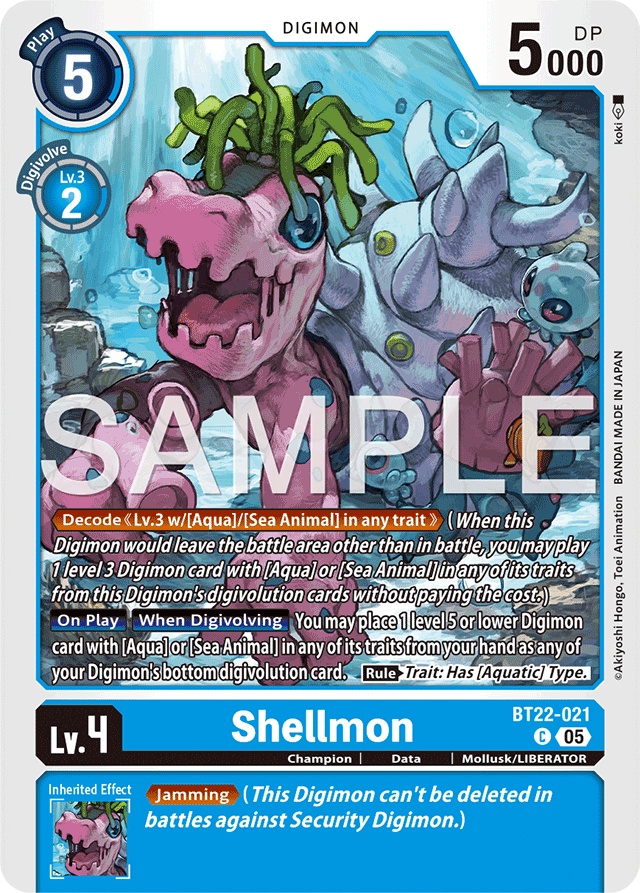 Shellmon - Cyber Eden - Common - BT22-021 C