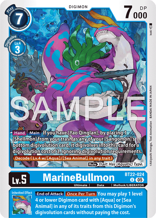 MarineBullmon - Cyber Eden - Uncommon - BT22-024 U