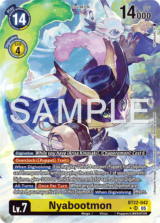 Nyabootmon (Alternate Art) - Cyber Eden - Super Rare - BT22-042 SR
