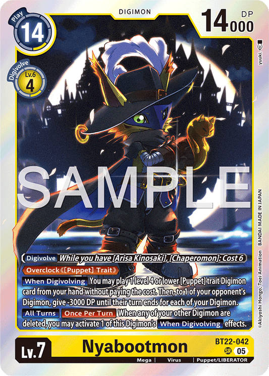 Nyabootmon - Cyber Eden - Super Rare - BT22-042 SR