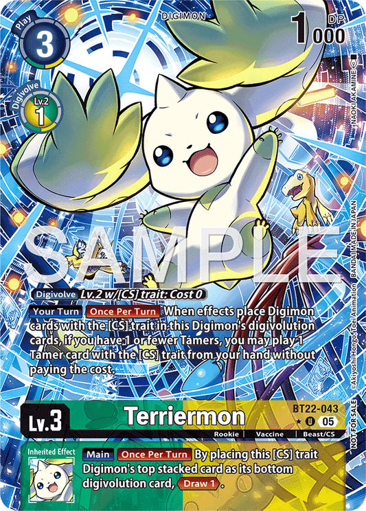 Terriermon (Box Topper) - Cyber Eden - Uncommon - BT22-043 U