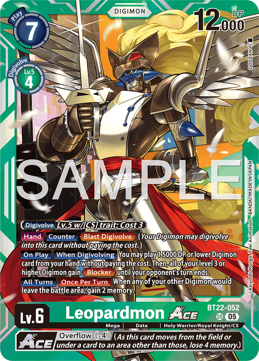 Leopardmon ACE - Cyber Eden - Super Rare - BT22-052 SR