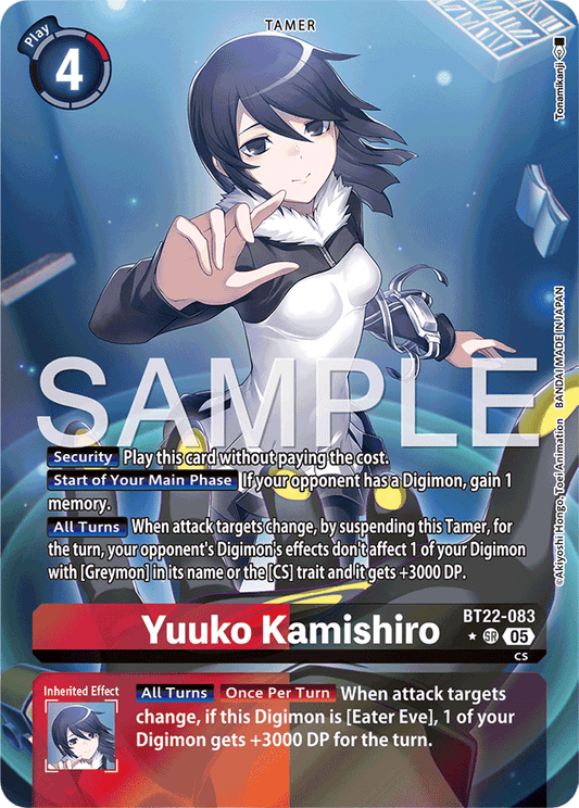 Yuuko Kamishiro (Alternate Art) - Cyber Eden - Super Rare - BT22-083 SR