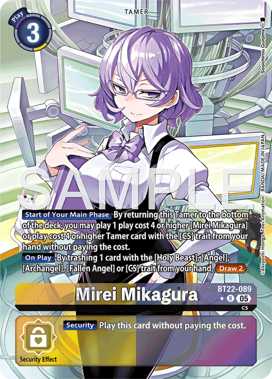 Mirei Mikagura (Alternate Art) - Cyber Eden - Rare - BT22-089 R