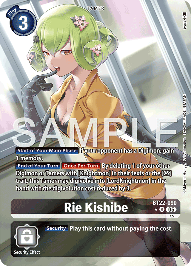 Rie Kishibe (Alternate Art) - Cyber Eden - Rare - BT22-090 R