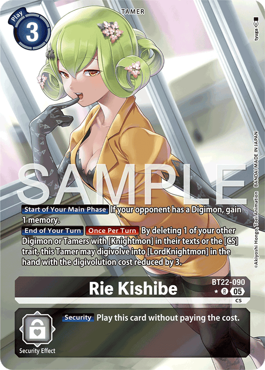 Rie Kishibe (Alternate Art) - Cyber Eden - Rare - BT22-090 R