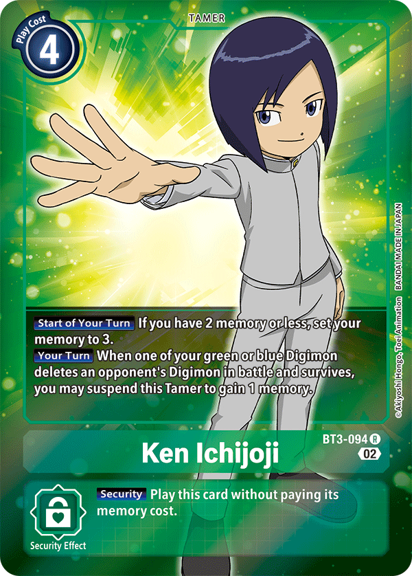 Ken Ichijoji (Alternate Art) - Starter Deck 13: Ragnaloardmon - Rare - BT3-094 R