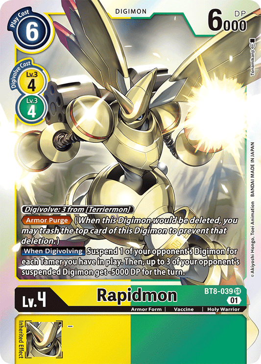 Rapidmon - New Awakening - Super Rare - BT8-039 SR