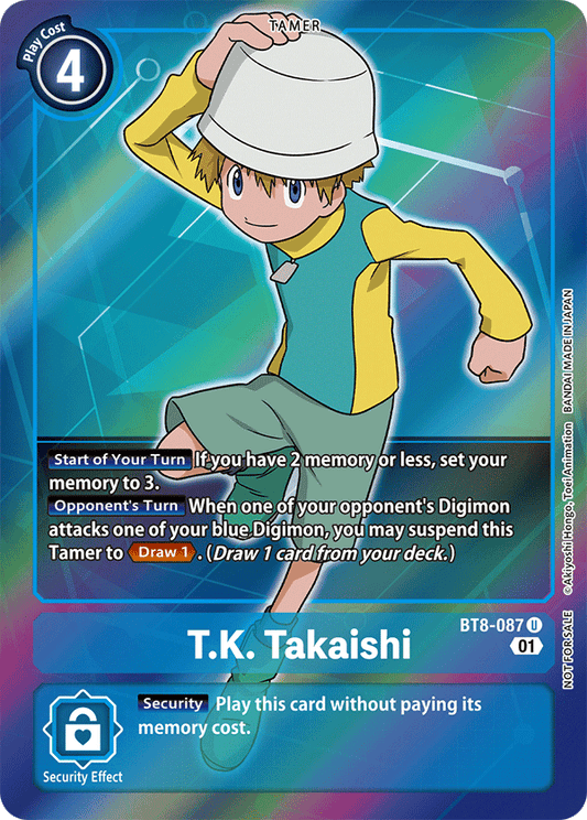 T.K. Takaishi (Box Topper) - New Awakening - Uncommon - BT8-087 U