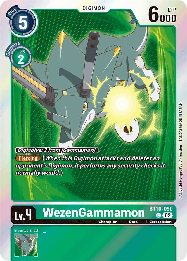 WezenGammamon (Double Pack Set 02) - Xros Encounter - Promo - BT10-050 C