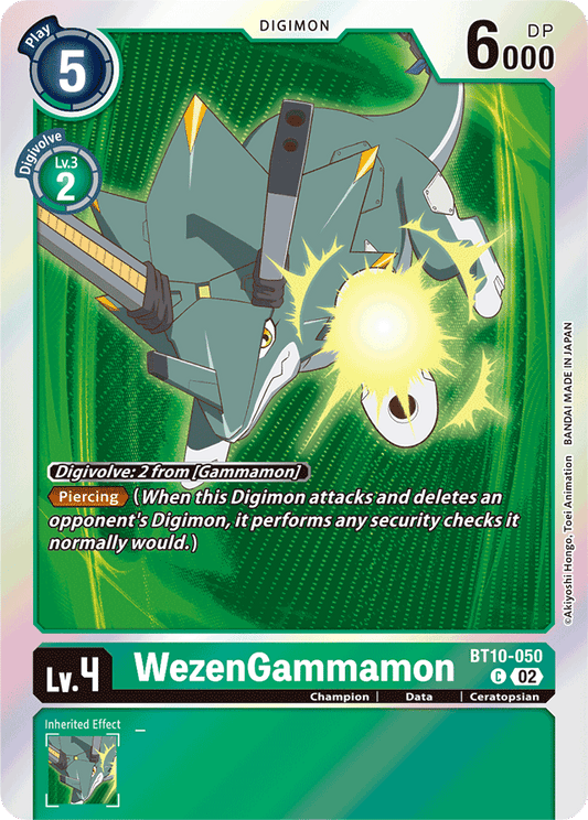 WezenGammamon (Double Pack Set 02) - Xros Encounter - Promo - BT10-050 C