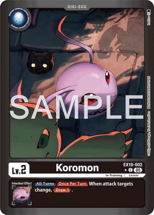 Koromon (Limited Foil) - Sinister Order - Common - EX10-002 C