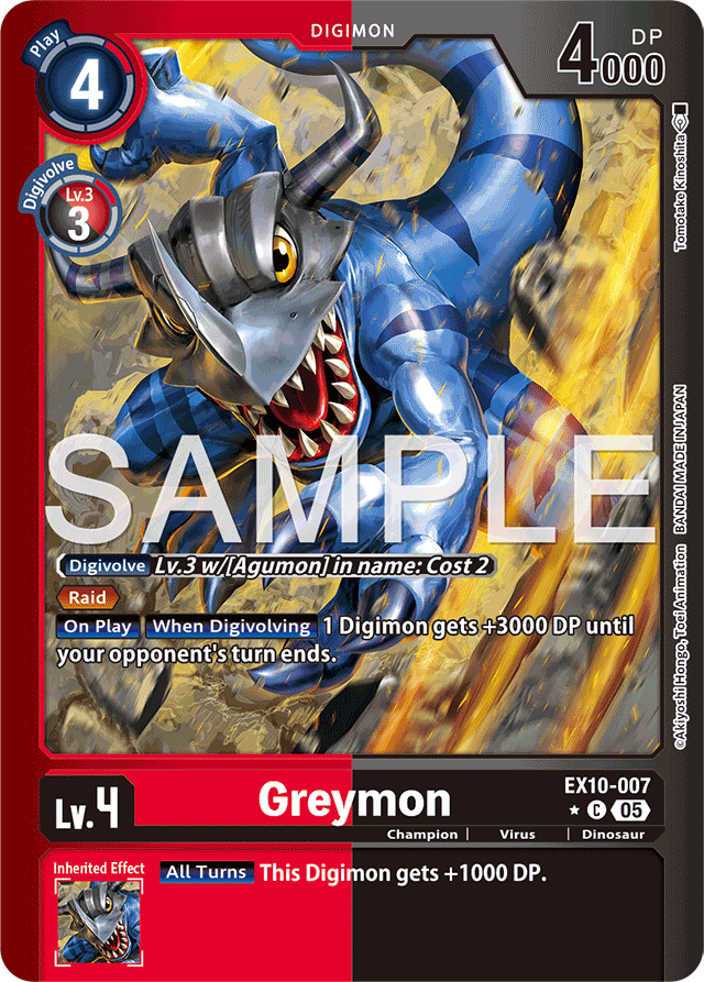Greymon (Limited Foil) - Sinister Order - Common - EX10-007 C