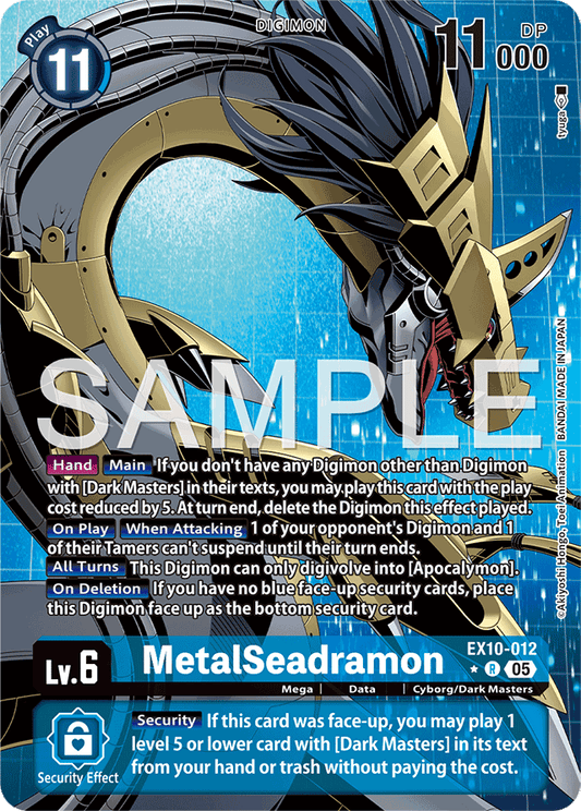 MetalSeadramon (Alternate Art) - Sinister Order - Rare - EX10-012 R