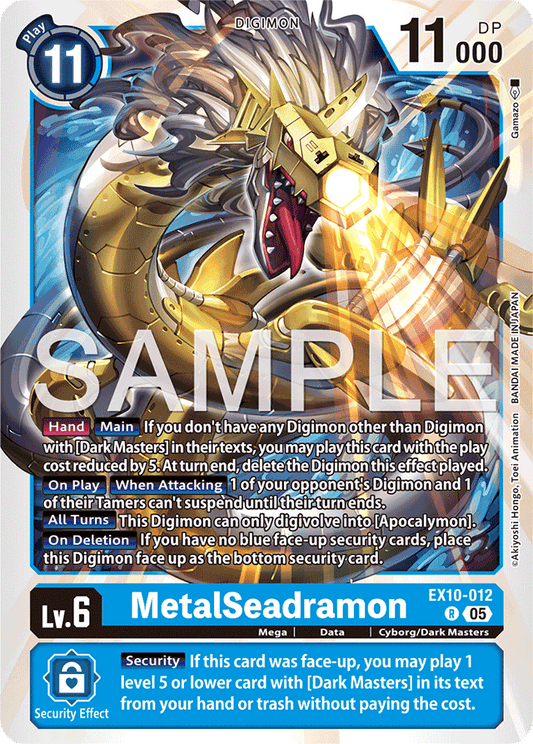 MetalSeadramon - Sinister Order - Rare - EX10-012 R
