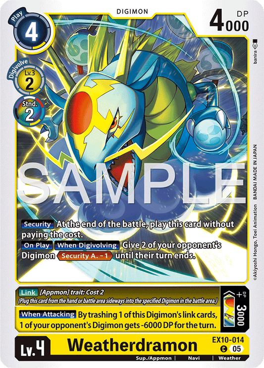 Weatherdramon - Sinister Order - Common - EX10-014 C