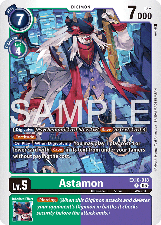 Astamon - Sinister Order - Rare - EX10-018 R