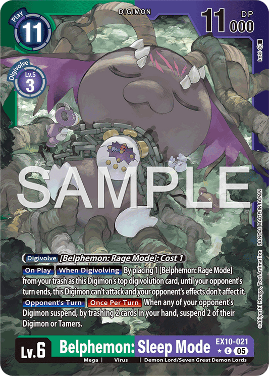 Belphemon: Sleep Mode (Limited Foil) - Sinister Order - Common - EX10-021 C
