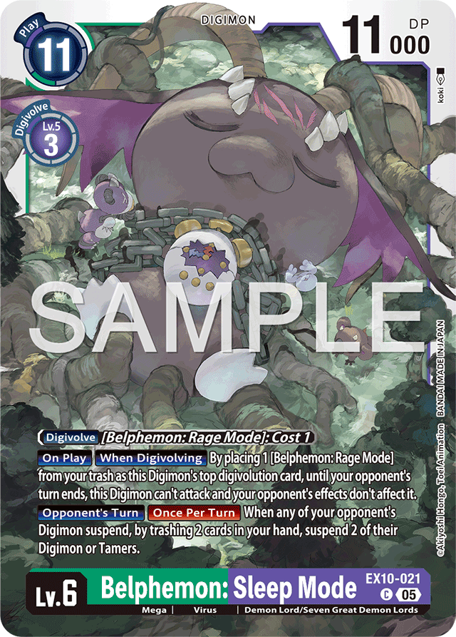 Belphemon: Sleep Mode - Sinister Order - Common - EX10-021 C