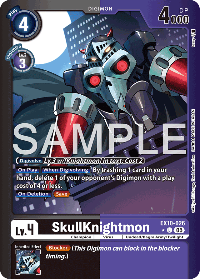 SkullKnightmon (Limited Foil) - Sinister Order - Uncommon - EX10-026 U