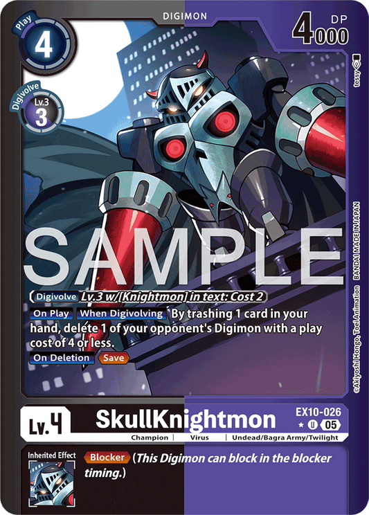 SkullKnightmon (Limited Foil) - Sinister Order - Uncommon - EX10-026 U