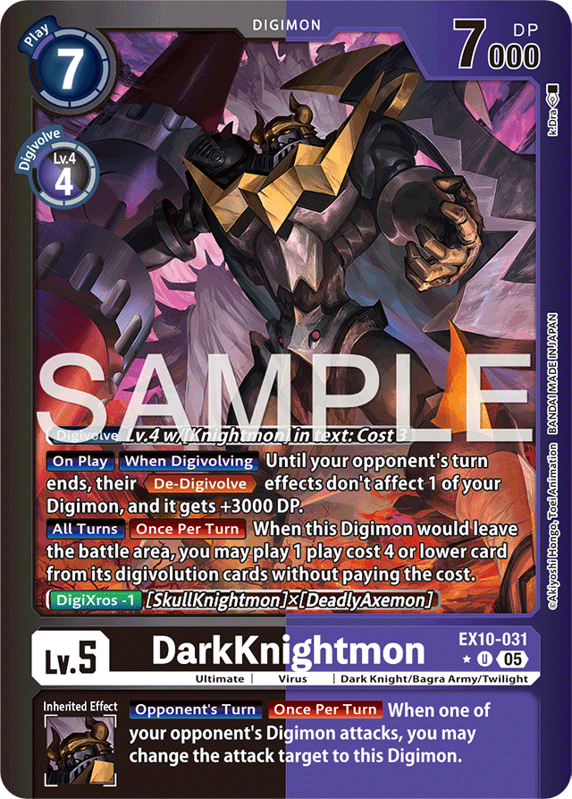 DarkKnightmon (Limited Foil) - Sinister Order - Uncommon - EX10-031 U