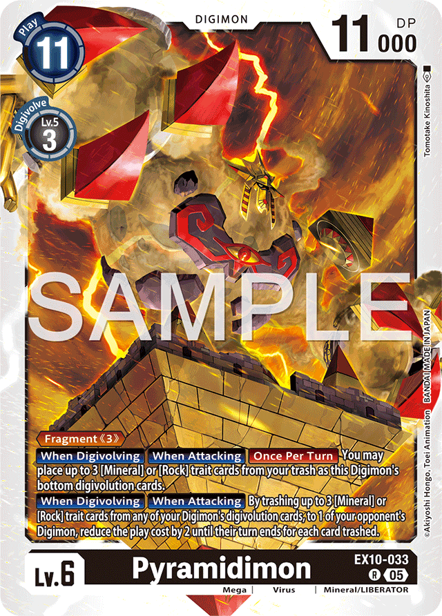 Pyramidimon - Sinister Order - Rare - EX10-033 R