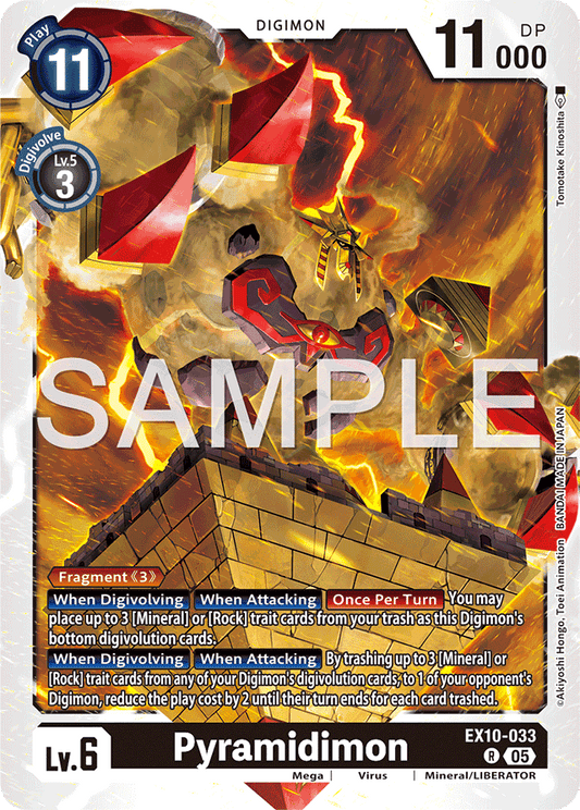 Pyramidimon - Sinister Order - Rare - EX10-033 R