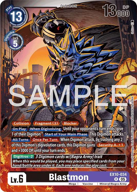 Blastmon - Sinister Order - Rare - EX10-034 R
