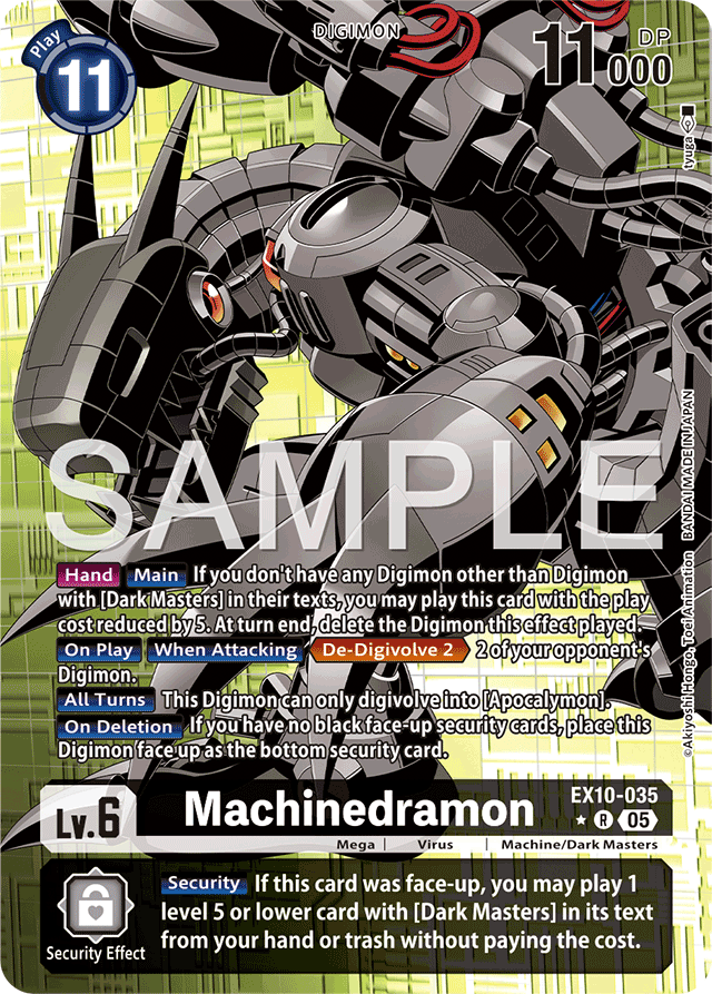 Machinedramon (Alternate Art) - Sinister Order - Rare - EX10-035 R