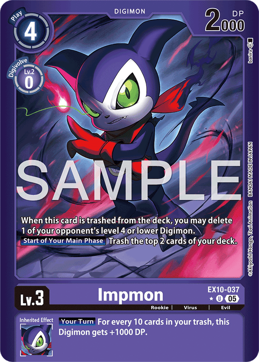 Impmon (Limited Foil) - Sinister Order - Uncommon - EX10-037 U