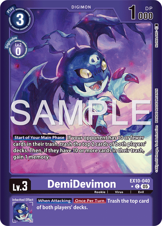 DemiDevimon (Limited Foil) - Sinister Order - Common - EX10-040 C
