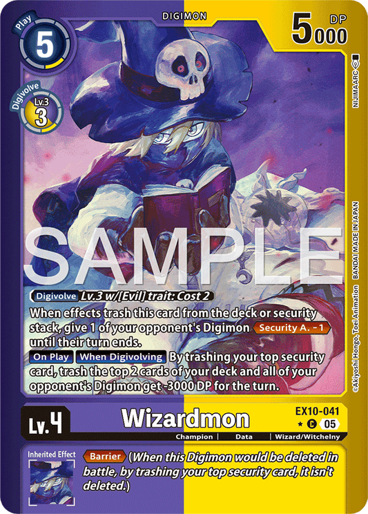 Wizardmon (Limited Foil) - Sinister Order - Common - EX10-041 C