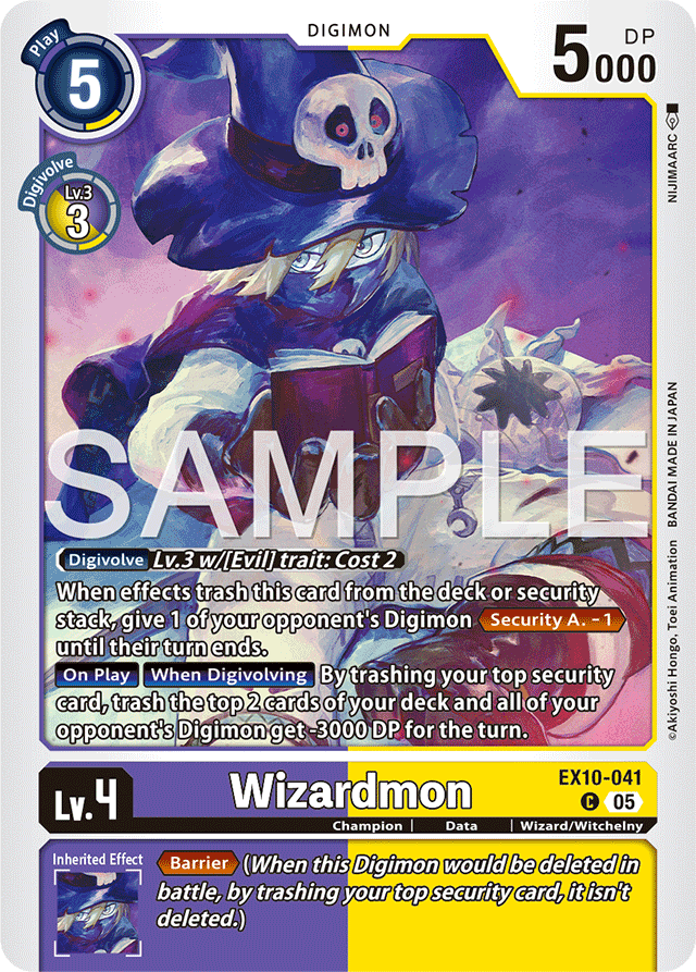 Wizardmon - Sinister Order - Common - EX10-041 C