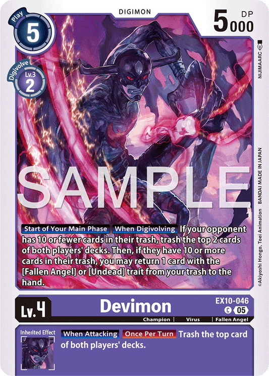 Devimon - Sinister Order - Common - EX10-046 C