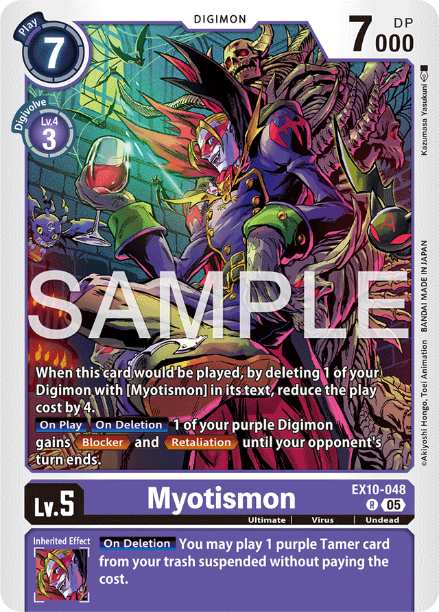 Myotismon - Sinister Order - Rare - EX10-048 R