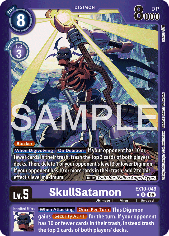 SkullSatamon (Limited Foil) - Sinister Order - Uncommon - EX10-049 U