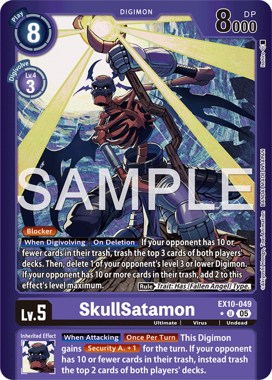 SkullSatamon (Limited Foil) - Sinister Order - Uncommon - EX10-049 U
