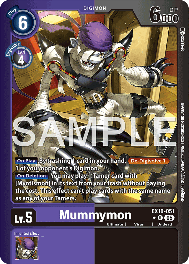 Mummymon (Limited Foil) - Sinister Order - Uncommon - EX10-051 U