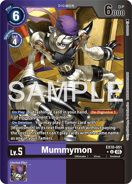 Mummymon (Limited Foil) - Sinister Order - Uncommon - EX10-051 U