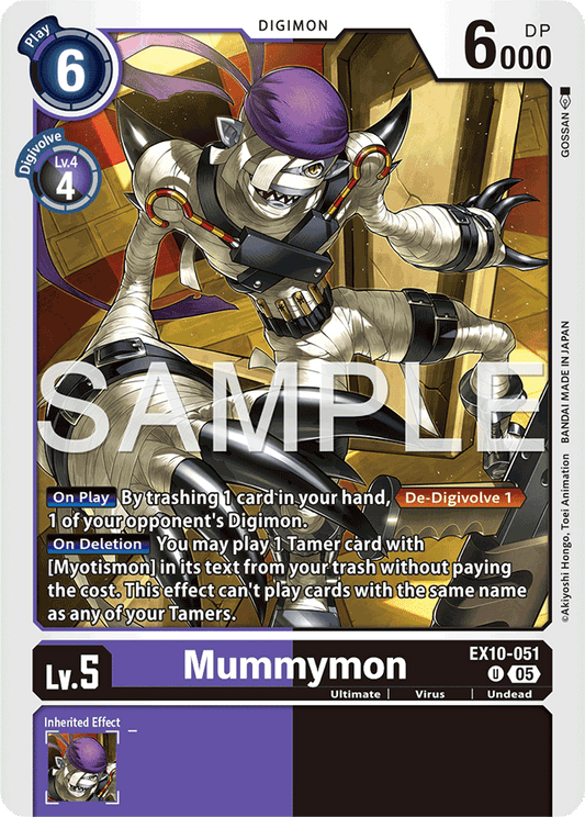 Mummymon - Sinister Order - Uncommon - EX10-051 U