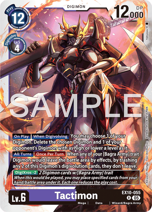 Tactimon - Sinister Order - Rare - EX10-055 R