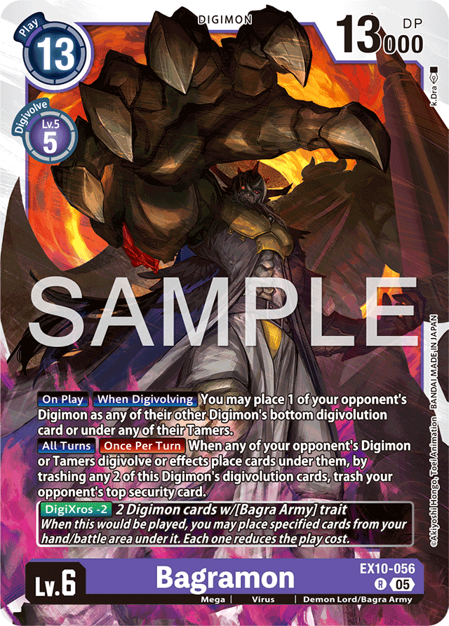 Bagramon - Sinister Order - Rare - EX10-056 R