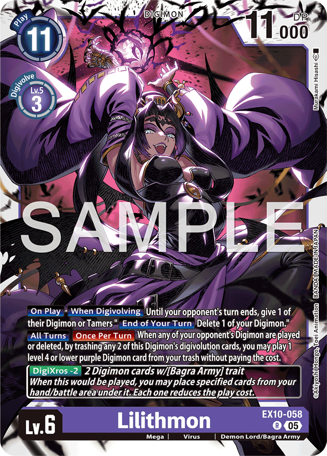 Lilithmon - Sinister Order - Rare - EX10-058 R
