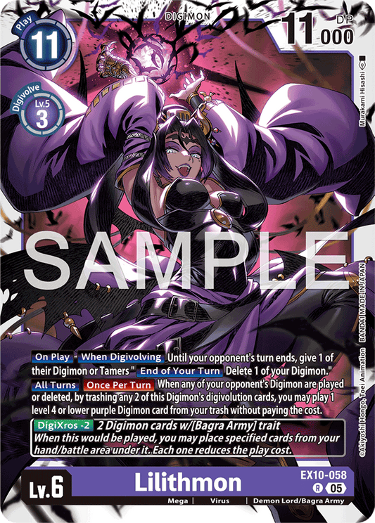 Lilithmon - Sinister Order - Rare - EX10-058 R
