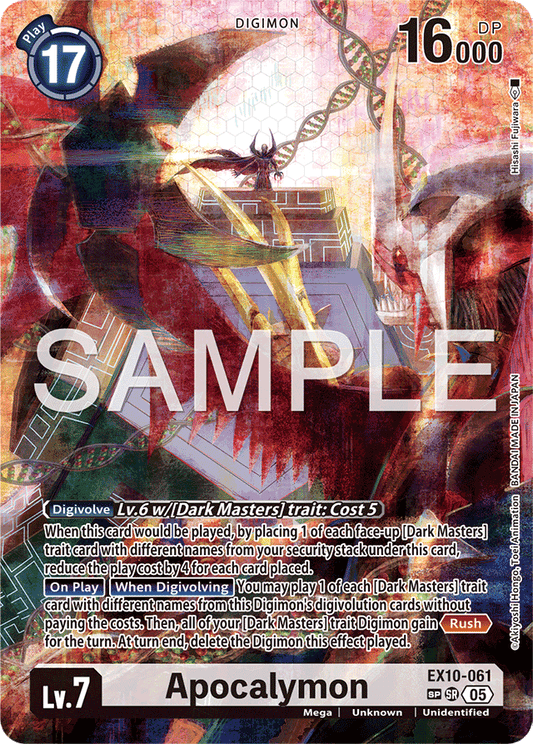 Apocalymon (SP) - Sinister Order - Special Rare - EX10-061 SR