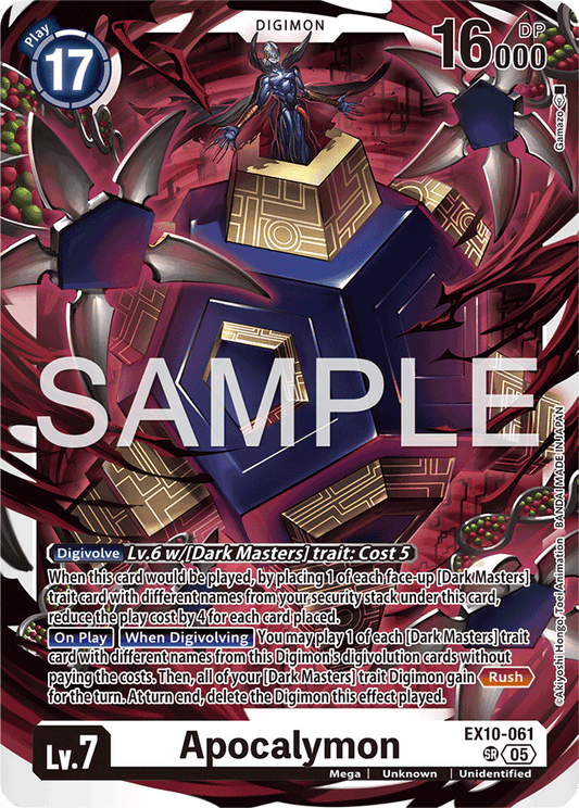 Apocalymon - Sinister Order - Super Rare - EX10-061 SR
